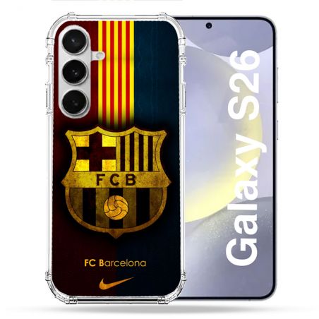 Coque Renforcée Pour Samsung Galaxy S26 Foot FC Barcelone Vintage