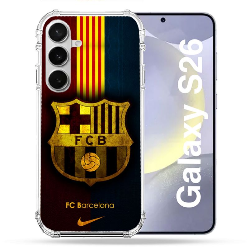 Coque Renforcée Pour Samsung Galaxy S26 Foot FC Barcelone Vintage