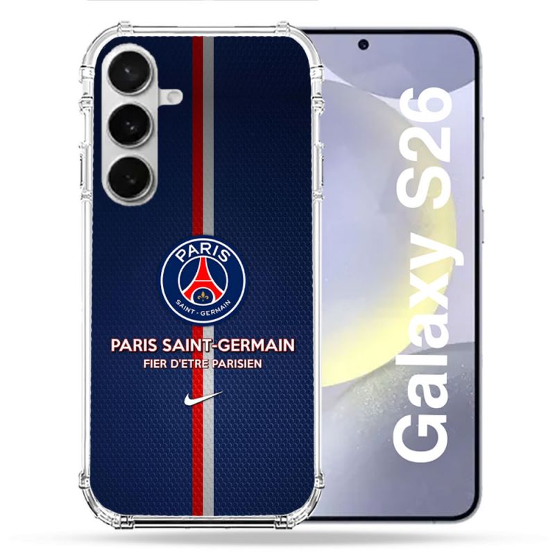 Coque Renforcée Pour Samsung Galaxy S26 Foot PSG Fier