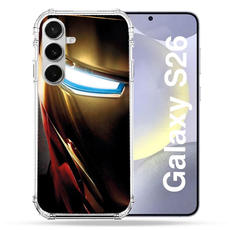 Coque Renforcée Pour Samsung Galaxy S26 Iron Man Casque