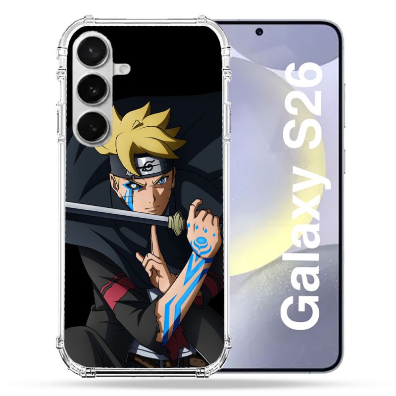 Coque Renforcée Pour Samsung Galaxy S26 Manga Boruto Tatouage