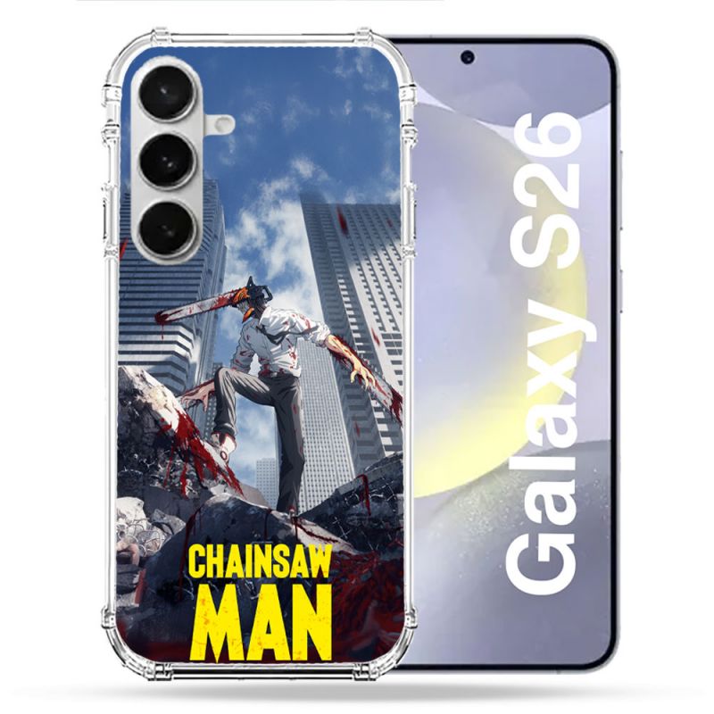 Coque Renforcée Pour Samsung Galaxy S26 Manga Chainsaw Man Denji