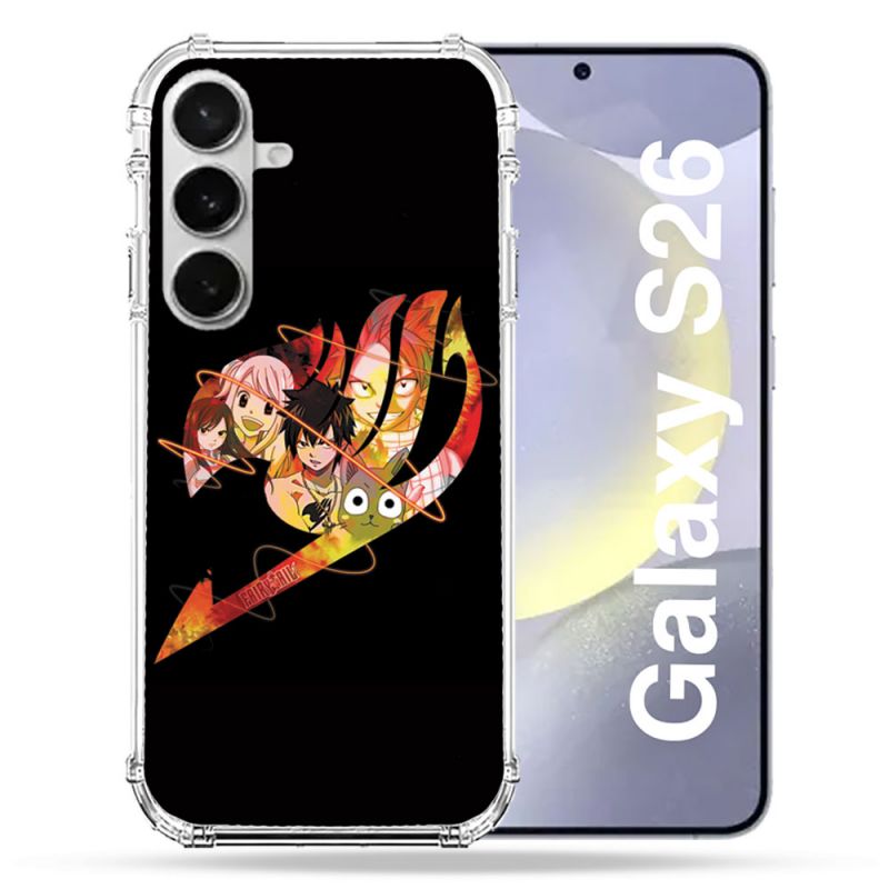Coque Renforcée Pour Samsung Galaxy S26 Manga Fairy Tail Logo Noir