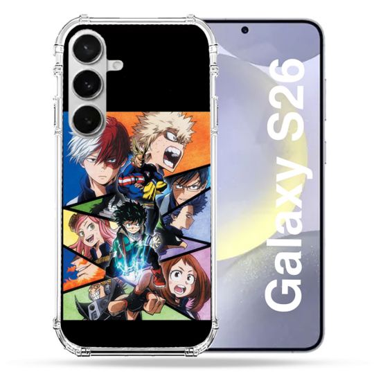 Coque Renforcée Pour Samsung Galaxy S26 Manga My Hero Academia Noir