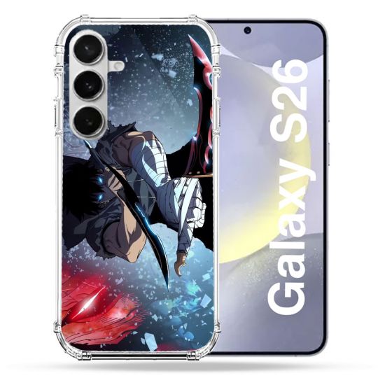 Coque Renforcée Pour Samsung Galaxy S26 Manga Solo Leveling Sung Epee