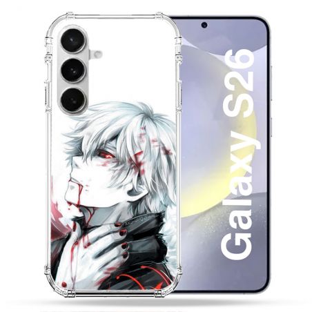 Coque Renforcée Pour Samsung Galaxy S26 Manga Tokyo Ghoul Kaneki Blanc