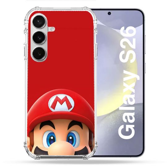 Coque Renforcée Pour Samsung Galaxy S26 Mario Rouge