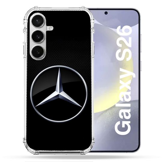 Coque Renforcée Pour Samsung Galaxy S26 Mercedes Carbone