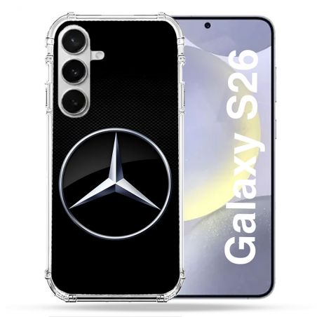 Coque Renforcée Pour Samsung Galaxy S26 Mercedes Carbone