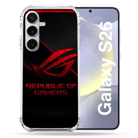 Coque Renforcée Pour Samsung Galaxy S26 ROG Rouge