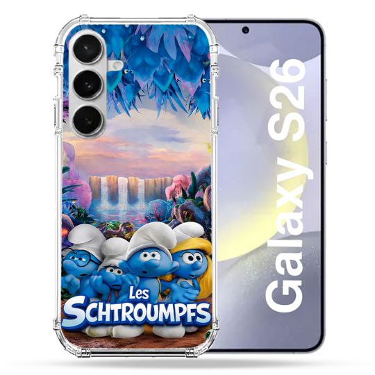 Coque Renforcée Pour Samsung Galaxy S26 Schtroumpfs Forêt