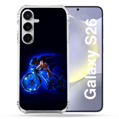 Coque Renforcée Pour Samsung Galaxy S26 Sport Cyclisme Bleu