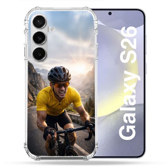 Coque Renforcée Pour Samsung Galaxy S26 Sport Cyclisme Maillot Jaune