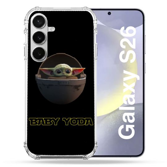 Coque Renforcée Pour Samsung Galaxy S26 Star Wars - Yoda bebe noir