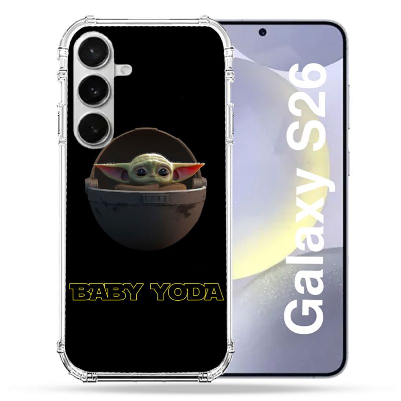 Coque Renforcée Pour Samsung Galaxy S26 Star Wars - Yoda bebe noir