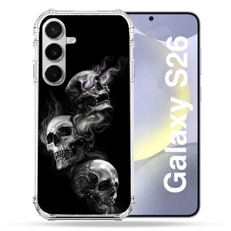 Coque Renforcée Pour Samsung Galaxy S26 Tete de Mort Triple