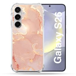 Coque Renforcée Pour Samsung Galaxy S26 Texture Marbre Rose