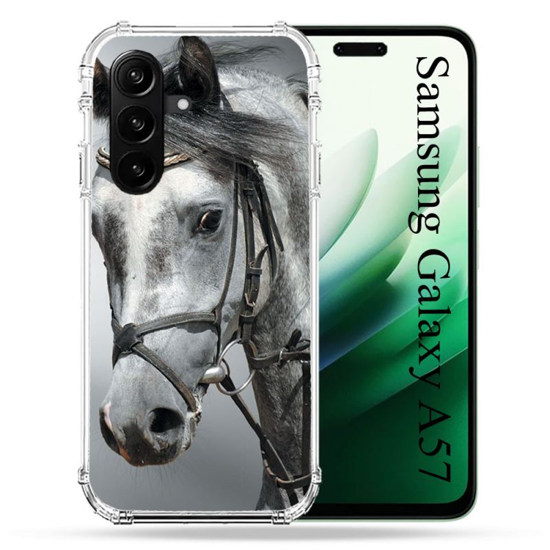 Coque Renforcée Pour Samsung Galaxy A57 5G Animal Cheval Blanc