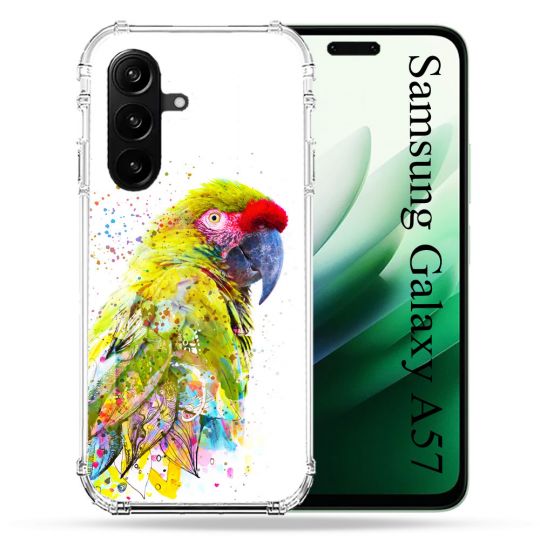 Coque Renforcée Pour Samsung Galaxy A57 5G Animal Perroquet Jaune