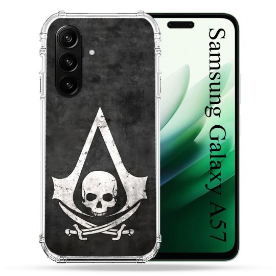 Coque Renforcée Pour Samsung Galaxy A57 5G Assassin Creed Tete Mort