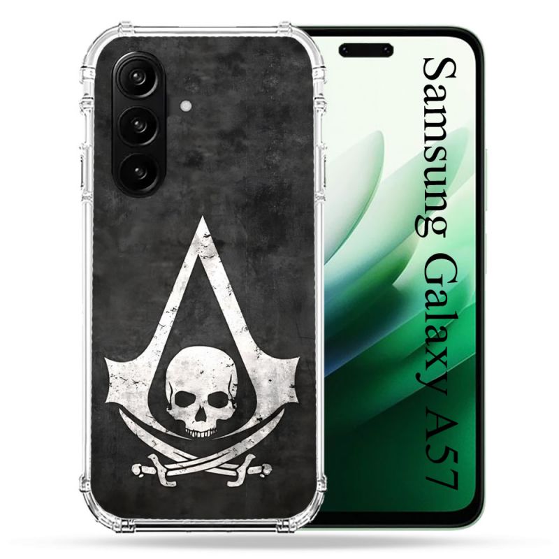Coque Renforcée Pour Samsung Galaxy A57 5G Assassin Creed Tete Mort