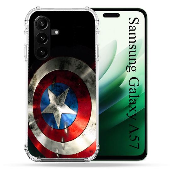 Coque Renforcée Pour Samsung Galaxy A57 5G Captain America Bouclier