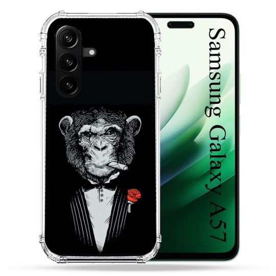 Coque Renforcée Pour Samsung Galaxy A57 5G Decale Singe Mafia