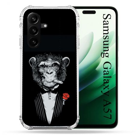 Coque Renforcée Pour Samsung Galaxy A57 5G Decale Singe Mafia
