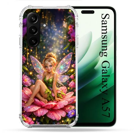 Coque Renforcée Pour Samsung Galaxy A57 5G Fantastique Fee Fleur