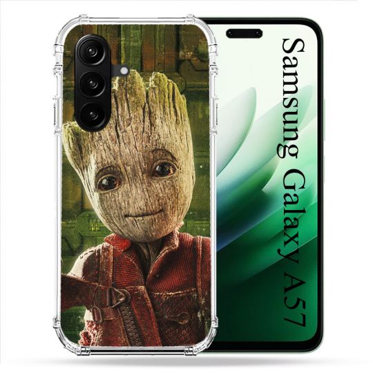 Coque Renforcée Pour Samsung Galaxy A57 5G Groot Vert