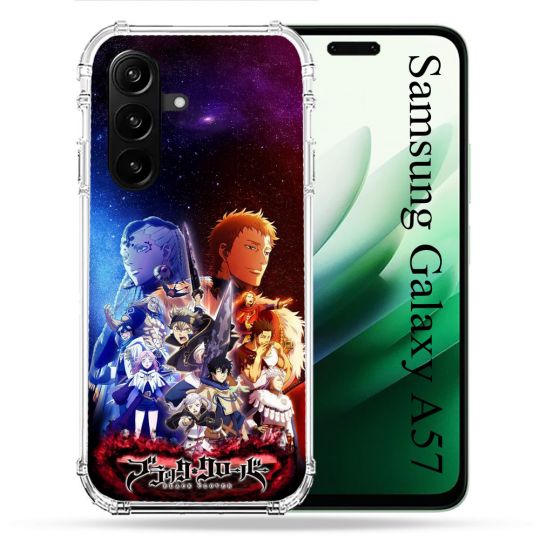 Coque Renforcée Pour Samsung Galaxy A57 5G Manga Black Clover Affiche