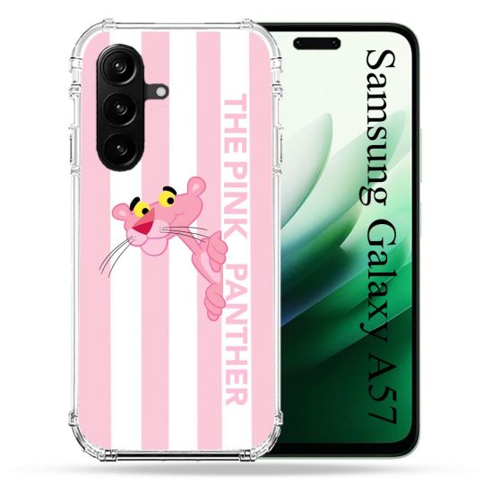 Coque Renforcée Pour Samsung Galaxy A57 5G Panthere Rose