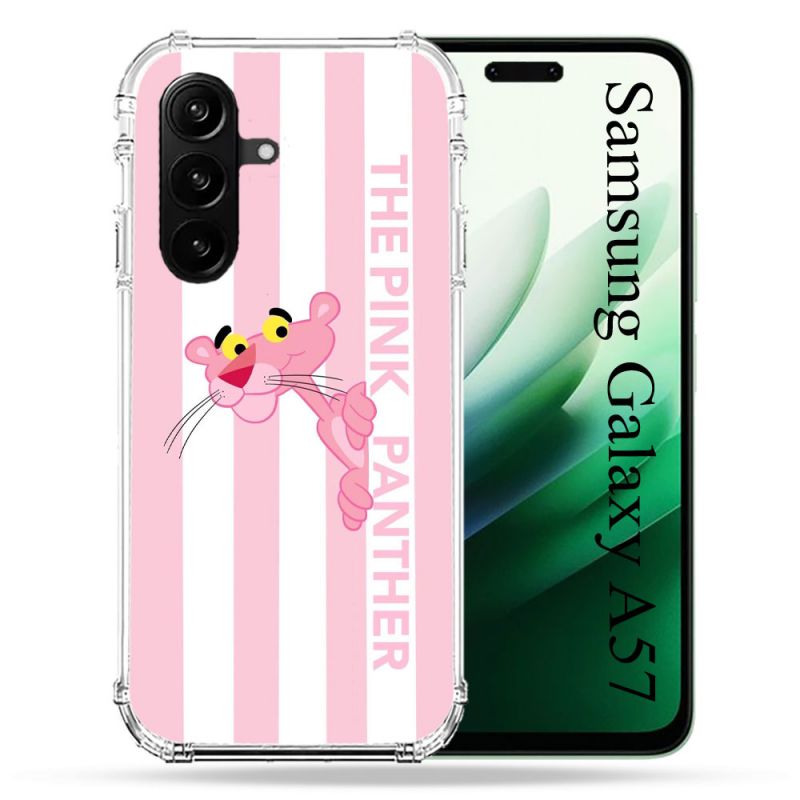 Coque Renforcée Pour Samsung Galaxy A57 5G Panthere Rose