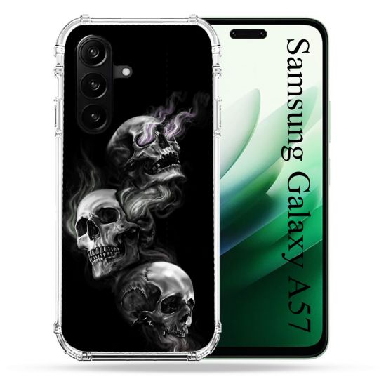 Coque Renforcée Pour Samsung Galaxy A57 5G Tete de Mort Triple