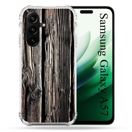 Coque Renforcée Pour Samsung Galaxy A57 5G Texture Bois