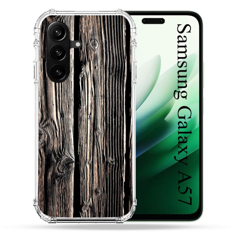 Coque Renforcée Pour Samsung Galaxy A57 5G Texture Bois
