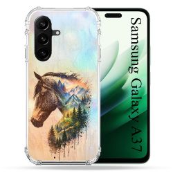 Coque Renforcée Pour Samsung Galaxy A37 5G Animal Cheval Montagne