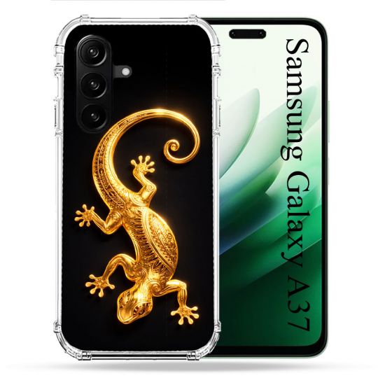 Coque Renforcée Pour Samsung Galaxy A37 5G Animal Lezard Noir 2026