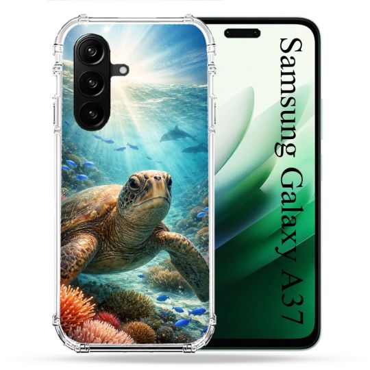 Coque Renforcée Pour Samsung Galaxy A37 5G Animal Tortue Marine