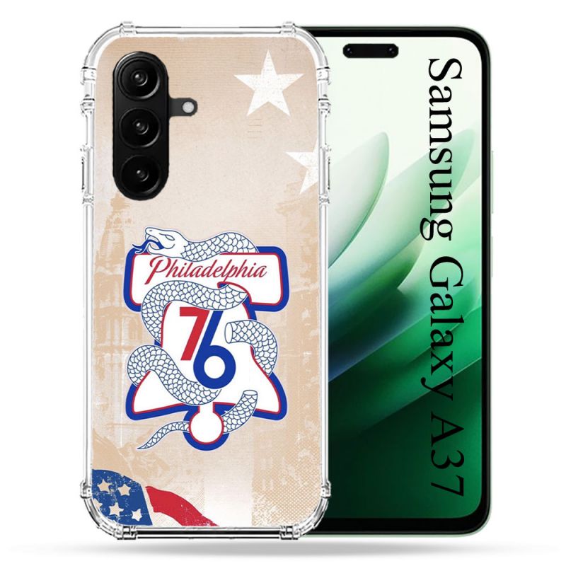 Coque Renforcée Pour Samsung Galaxy A37 5G Basket Philadelphia 76ers