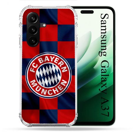 Coque Renforcée Pour Samsung Galaxy A37 5G Foot Bayern Munich Carreaux