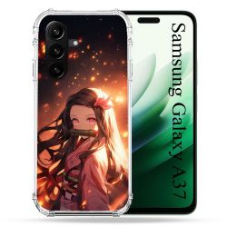 Coque Renforcée Pour Samsung Galaxy A37 5G Manga Demon Slayer Nezuko Rose