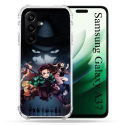Coque Renforcée Pour Samsung Galaxy A37 5G Manga Demon Slayer Noir