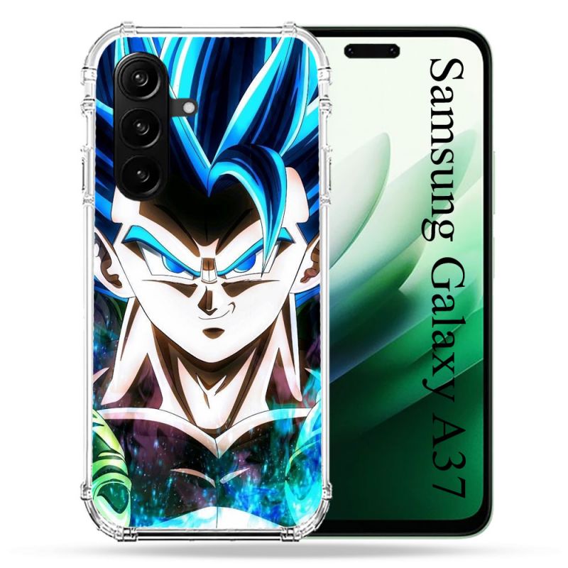 Coque Renforcée Pour Samsung Galaxy A37 5G Manga Dragon Ball Gogeta Visage
