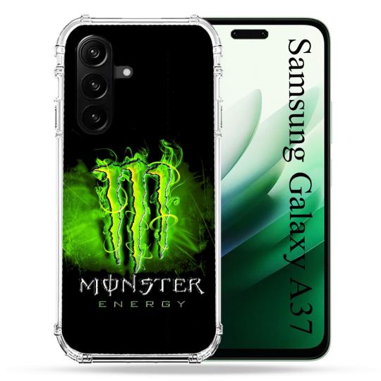 Coque Renforcée Pour Samsung Galaxy A37 5G Monster Energy Vert