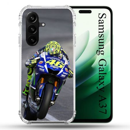 Coque Renforcée Pour Samsung Galaxy A37 5G Moto Course GP Wheeling 46