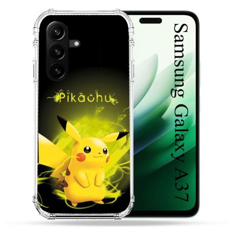 Coque Renforcée Pour Samsung Galaxy A37 5G Pokemon Pikachu Eclair