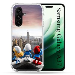 Coque Renforcée Pour Samsung Galaxy A37 5G Schtroumpfs New York