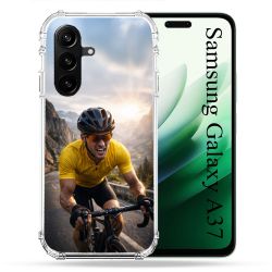Coque Renforcée Pour Samsung Galaxy A37 5G Sport Cyclisme Maillot Jaune