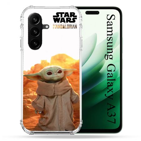 Coque Renforcée Pour Samsung Galaxy A37 5G Star Wars - Yoda bebe soleil